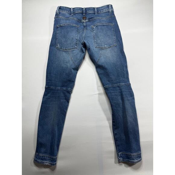 G-Star Raw Men's 5620 3D Slim Patch Knee Blue Denim Jeans - Size 31x32 (31x30.5) - Picture 2 of 7